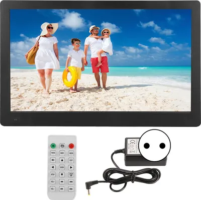 Obrázek produktu pro 15,6palcový chytrý digitální fotorámeček 1920 x 1080P IPS podpora hodin kalendář budík časovač přepínač HD obraz 100-240 V EU zástrčka