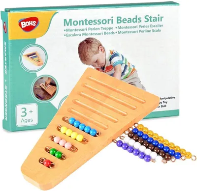 Productafbeelding van Montessori Telkralen 1 - 10 met Houten Houder