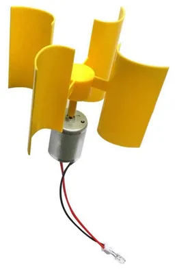 Vertikaler Windgenerator Bausatz, 0,55 W, 5,5 V, 100 mA, 4 Blätter