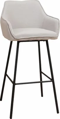 Obrázok produktu pre Barová stolička Bronx71 Andor šedá recyklovaná látka 65 - 78 cm
