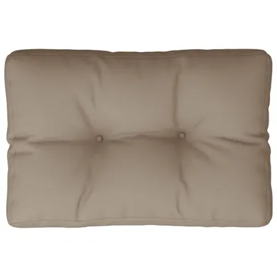 Produktbild von vidaXL Palettenkissen Taupe 60x40x12 cm Stoff