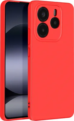 Produktbild von Avizar, Hülle für Redmi Note 14 5G Halbfest Soft-Touch Fingerabdruckfrei, Rot