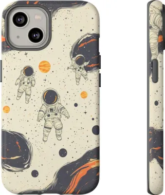 Produktbild von Astronauten und kosmische Elemente – Hülle Kompatibel mit iPhone 14