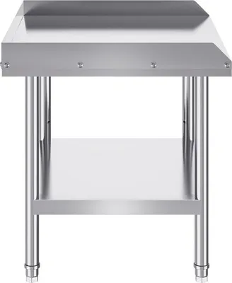 Obrázek produktu pro Pracovní stůl z nerezové oceli - Přípravný stůl pro komerční použití - 610x711x660mm - Vysoce kvalitní pracovní stůl pro gastronomii - Robustní kuchyňský stůl