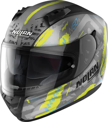 Zdjęcie produktu dla Kask Nolan N60-6 Wheelspin, szary mat/żółty, S (56)