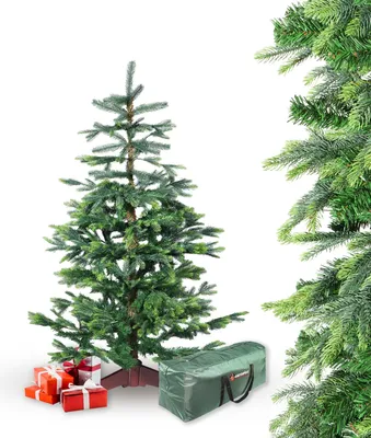 Produktbild von Künstlicher Weihnachtsbaum BonTree Fichte 150 cm Komfort Set Christbaum mit Holzständer und Aufbewahrungstasche