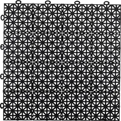 Produktbild von Kunststofffliesen Mosolut Hestra Universa, Schwarz, 1 m²