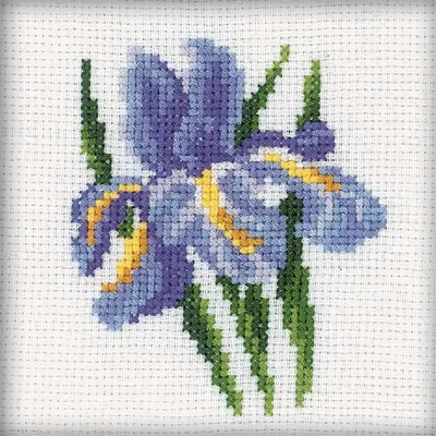 Immagine prodotto di Set per punto croce RTO "Iris" H172, schema contato, 10x10 cm