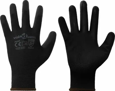 Obrázok produktu pre Pracovné rukavice 24 pcs Čierna 8 / m Polyester