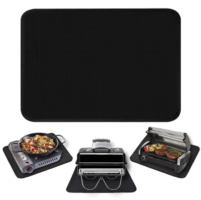 Produktbild von Hitzebeständige Matte, 60 x 40 cm, feuerfeste Matte, Hitzeschutzmatte, hitzebeständige Silikonmatte, feuerfeste Matte für Küchenarbeitsplatten, Arbeitsplattenschutz, rutschfest und wasserdicht