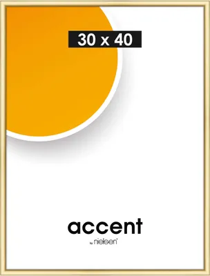 Produktbild von accent by nielsen Kunststoff Bilderrahmen Colorado Uni, 30x40 cm, Gold