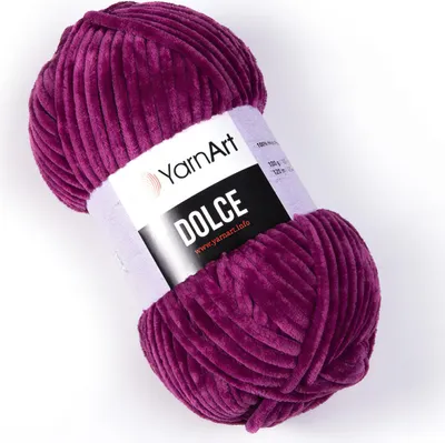 Produktbild von YarnArt Dolce 766 Dunkle Pfingstrose, 100% Polyester, 120m in 100g, Weich und Kuschelig