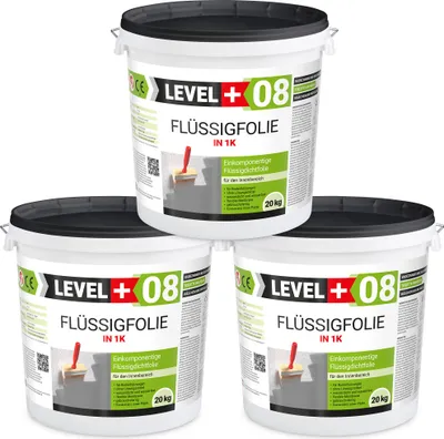 Produktbild von Dichtfolie Flüssigfolie 60Kg Bad Dusche Küche Innen Abdichtung Wasserdicht LEVEL+ RM08