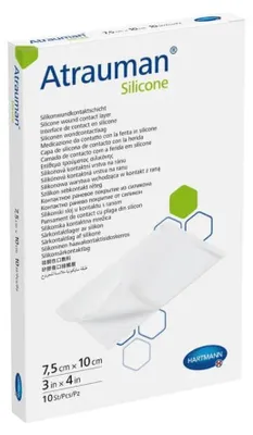 Image de Hartmann Atrauman® Silicone 7,5 x 10cm - 10 pièces | Paquet (10 pièces)