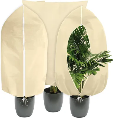 Produktbild von Set mit 3 Winter-Pflanzenschutzhš¹llen fš¹r Topfpflanzen 80 x 100 cm mit fš¹r Garten und Pflanzen im Freien