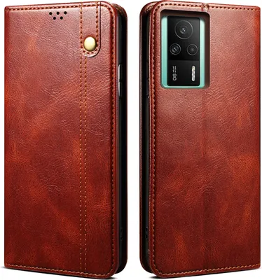 Image de Etui pour Xiaomi Redmi K60E, étui en cuir avec fonction stand rouge