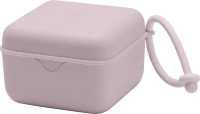 Immagine prodotto di Contenitore sterilizzante per ciucci in plastica senza BPA, colore lilla scuro.