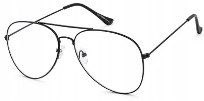Produktbild von Moramo Pilotenbrille ohne Stärke Schwarz mit Blaulichtfilter Uni