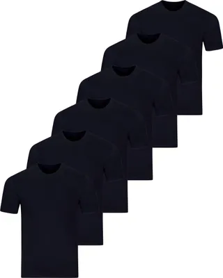 Produktbild von RAGMAN 6er Pack Basic Unterhemd / Shirt Kurzarm Bequem und atmungsaktiv, Vielseitiges Basic, Optimale Passform