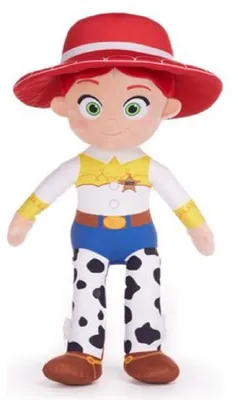 Image de Peluche toy story 5 cow-girl jessie 50 cm - doudou licence disney