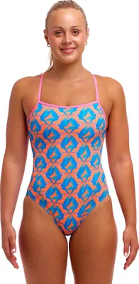 Zdjęcie produktu dla Funkita Jednoczęściowy kostium kąpielowy z pojedynczym paskiem dla kobiet Orange AUS 8