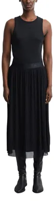 Produktbild von COMMA Damen Rock – Plissee, Mesh, Midi, A-Shape, Elastikbund