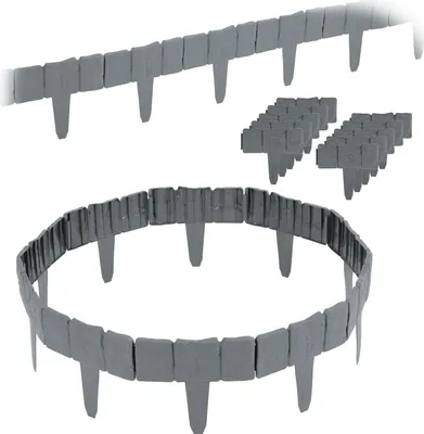Produktbild von Plonos Gartenbegrenzung 250 cm PL-962 grau