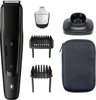 Obrázok produktu pre Philips BEARDTRIMMER Series 5000 BT5515/15, Umývateľný, Striedavé napájanie / batéria, Čierna
