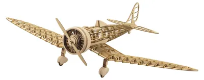 Produktbild von Omgoods - Modellbausatz für Flugzeug KA-14 aus Balsaholz
