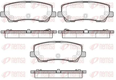 Produktbild von REMSA Bremsbeläge Satz Hinten Bremsklötze für FORD USA Mustang VI Coupe 1621.15