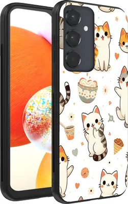 Obrázok produktu pre Smartphonica Puzdro na telefón pre Samsung Galaxy A14 s potlačou mačiek - zadný kryt z TPU s mačkami