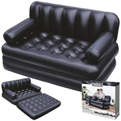 Zdjęcie produktu dla Bestway 75054, Czarny, Winyl, 2 siedz., 1520 mm, 640 mm, 188 cm