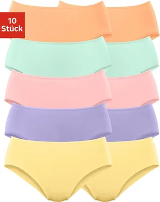 Produktbild von PETITE FLEUR Jazz-Pants Slips orange, grün, rosa, lila, gelb Größe 40/42