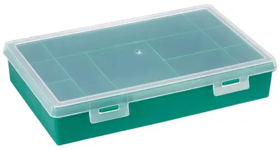 Produktbild von Aufbewahrungsbox mit Fächern – Sortierbox – 11 Fächer – 290 x 195 x 54 mm