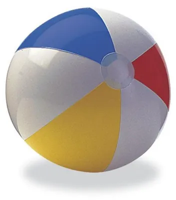 Produktbild von Intex Wasserball, 51 cm Durchmesser, farbig, mit glänzenden Bahnen, für Pool und Strand
