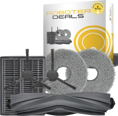 Obrázok produktu pre Sada príslušenstva, náhradné diely pre robotický vysávač Dreame L10s Pro Ultra Heat (2x filter, 2x bočné kefy, 2x utierky, 1x hlavná kefa)