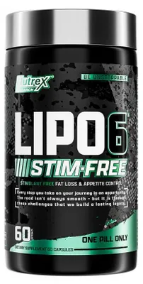 Produktbild von Nutrex Research Lipo-6 Stim-Free (60 Caps) Unflavoured - Diät & Gewichtsmanagement - Stimulanzien-freier Fatburner
