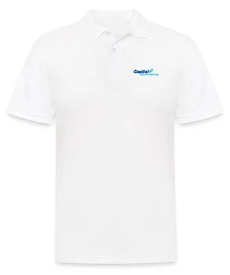 Produktbild von Spreadshirt Stromberg Gesticktes Logo Der Capitol Versicherung Herren Poloshirt, 4XL, Weiß