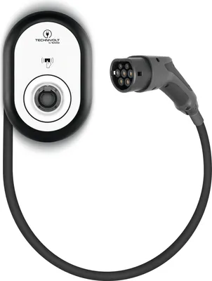 Produktbild von Wallbox Wallbox Ladestation - mit festem Kabel - Technivolt 101 - 11 kW - 5 Meter - Schwarz