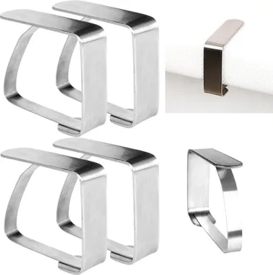 Image de Pinces à nappe Clips Supports pour nappe Nappes 4 pièces