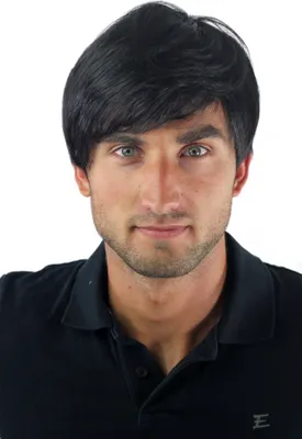 Produktbild von WIG ME UP Herrenperücke Schwarz Kurz Toupet GFW994-1B