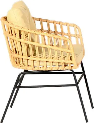 Image de Fauteuil en rotin Meubles de jardin Siège Véranda Lounge Terrasse Balcon Outdoor