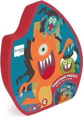 Zdjęcie produktu dla Puzzle konturowe SCRATCH - Monster