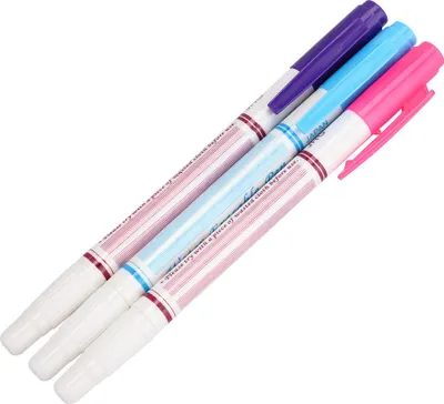 Imagen del producto de BAFOVY: Alta eficiencia, fácil de usar, borrable con lápiz, doble punta, soluble en agua. Ideal para bordados, se borra fácilmente, sin dejar rastro, uso versátil