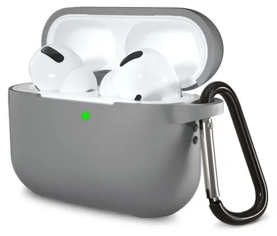 Obrázek produktu pro Silikonové pouzdro Techsuit pro AirPods Pro 1 / 2 – ultratenké, hladké – šedé