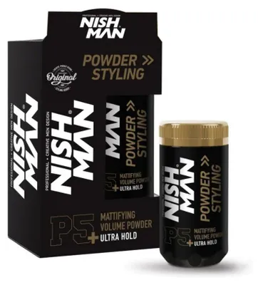Immagine prodotto di Polvere per capelli opaca Nishman Polvere per capelli a tenuta ultrarapida P5+ 20g