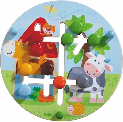 Zdjęcie produktu dla Tablica edukacyjna "Na farmie" - wielokolorowa
