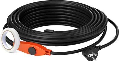 Obrázek produktu pro VEVOR topný kabel proti mrazu, 9 m, 23 W/m, topný kabel pro potrubí s vestavěným termostatem, topný kabel pro ochranu PVC hadic, kovových a plastových trubek před zamrznutím