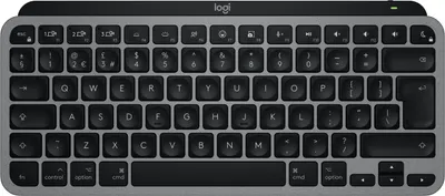 Image de Logitech MX Keys Mini pour Mac - Sans fil - Bluetooth - Ciseaux - QWERTY - LED - Noir - Gris