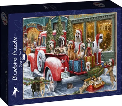 Produktbild von BLUEBIRD Puzzle Hunde im Spielzeugauto 1000 dl